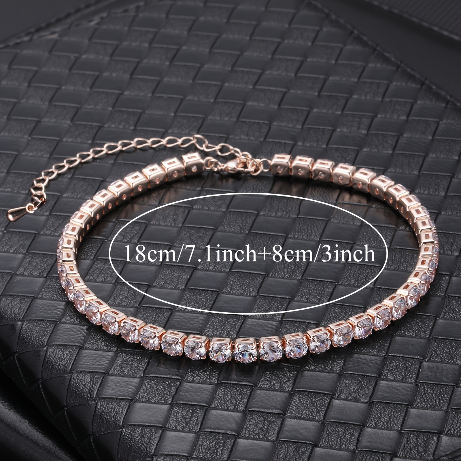 Masculine Copper Tennis Bracelet for Men